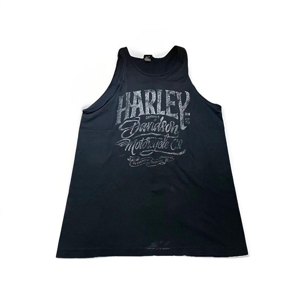 Harley Davidson Shirt Adult L Black Australia Graphic Tank Top